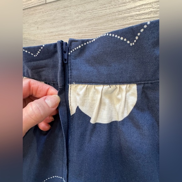 Retrolicious Mod Cloth Skirt Sz S Sailboat Waves Retro Rockabilly Pin Up Jenny - Picture 9 of 9
